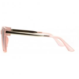 Square Square Frame Sunglasses Unisex Hipster Fashion Shades UV 400 - Pink (Pink Smoke) - CW189D9Y6CO $9.63